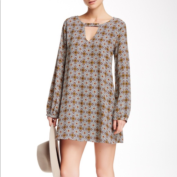 Ooberswank Dresses & Skirts - Ooberswank 70’s Geometric Short Swing Dress